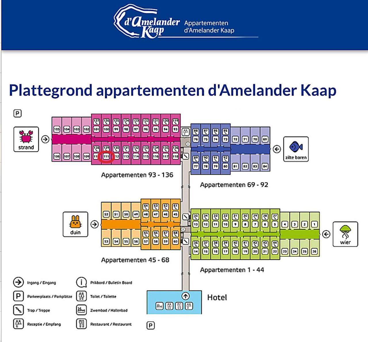 Appartement Ut & Thus, Resort Amelander Kaap Hollum  Extérieur photo
